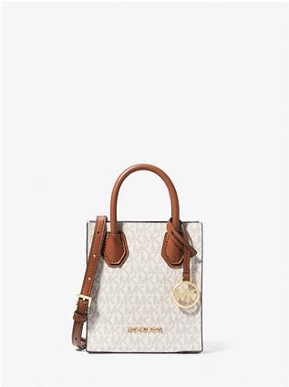 michael kors 斜 背包|Mercer 皮革 斜背包 迷你 香草白.